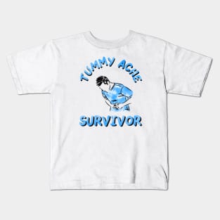 vintage tummy ache survivor tie dye Kids T-Shirt